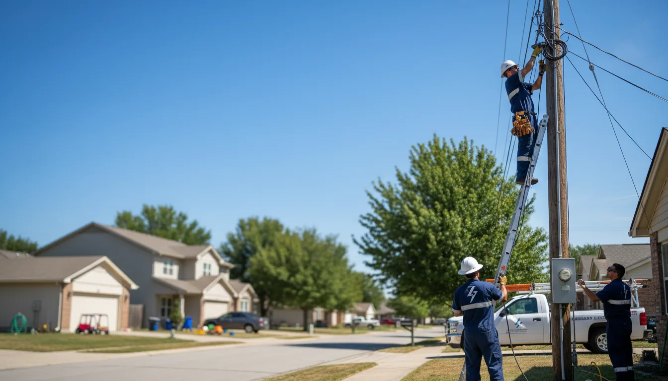 Residential electrician providing installation services in Tower City, ND